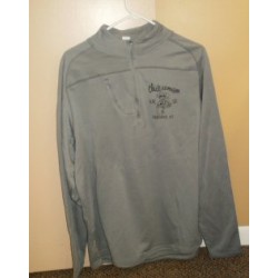 Chick Grey Half-Zipped Sweatshirt